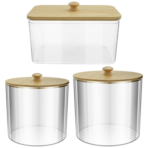 3 Pcs Laundry Pods Container with Lids Reusable Dryer Sheet Holder Space Saving Laundry Pod Holder Multifunctional Laundry Detergent Container for Scent Booster Powder Pods