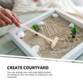 thumbnail image 3 of OULII 3pcs Gardening Rake Mini Rakes in Beige for Wave Making during Sandbox Play, 3 of 8