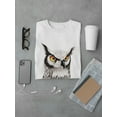 thumbnail image 3 of Owl With Beautiful Big Eyes T-Shirt Men -Image by Shutterstock, Male 3X-Large, 3 of 4