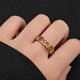 thumbnail image 3 of Dinheiro Anillo simple de acero inoxidable, anillo con números romanos cortados, 3 of 5