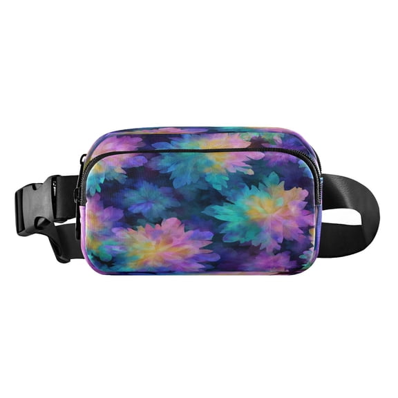 Fanny Pack Fashion Waist Packs Women's Waist Packs Men's Waist Packs Youth's Waist Packs Mobile Wallet Travel Shopping Running Hiking Fanny Pack Purple Tie-dye