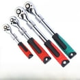 thumbnail image 1 of 72-Tooth Extendable Ratchet Wrench with Quick Release, 1/4 Inch Drive, Chrome-Plated Finish, Ergonomic Red-Black Handle for Auto Repair – Adjustable, Durable & Efficient Automotive Tool, 1 of 5