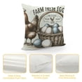 thumbnail image 4 of Leisuo Farm Pillow Cover - and Egg Basket Design, Country Kitchen Decorative Cushion Case for Home, Couch, Bed, Farmhouse Decor, 4 of 5