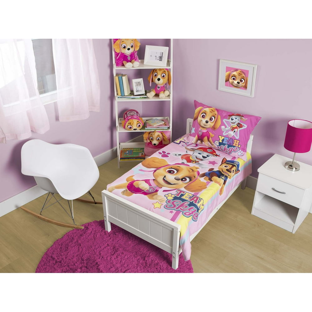 Paw Patrol Skye 4 pc Toddler Bed Set