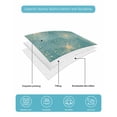 thumbnail image 5 of Quilts Twin Size, Teal Green Dandelion Soft Comforter Bedding Set for Bed, Pastoral Botanical Blossom Lightweight Quilted Bedspread with Pillow Cover(2 Pieces) for All Season, 68x86 Inch, 5 of 6
