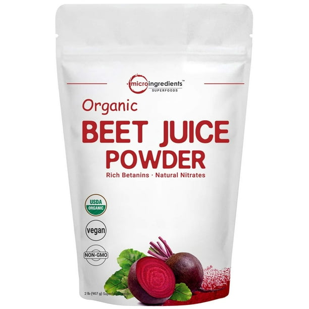 Organic Super Beet Juice Powder, 2 Pounds (32 Ounce), Beet
