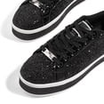 thumbnail image 4 of LUCKY STEP Platform Sparkly Fashion Sneakers Glitter Walking Shoes,Black,Womens, 4 of 5