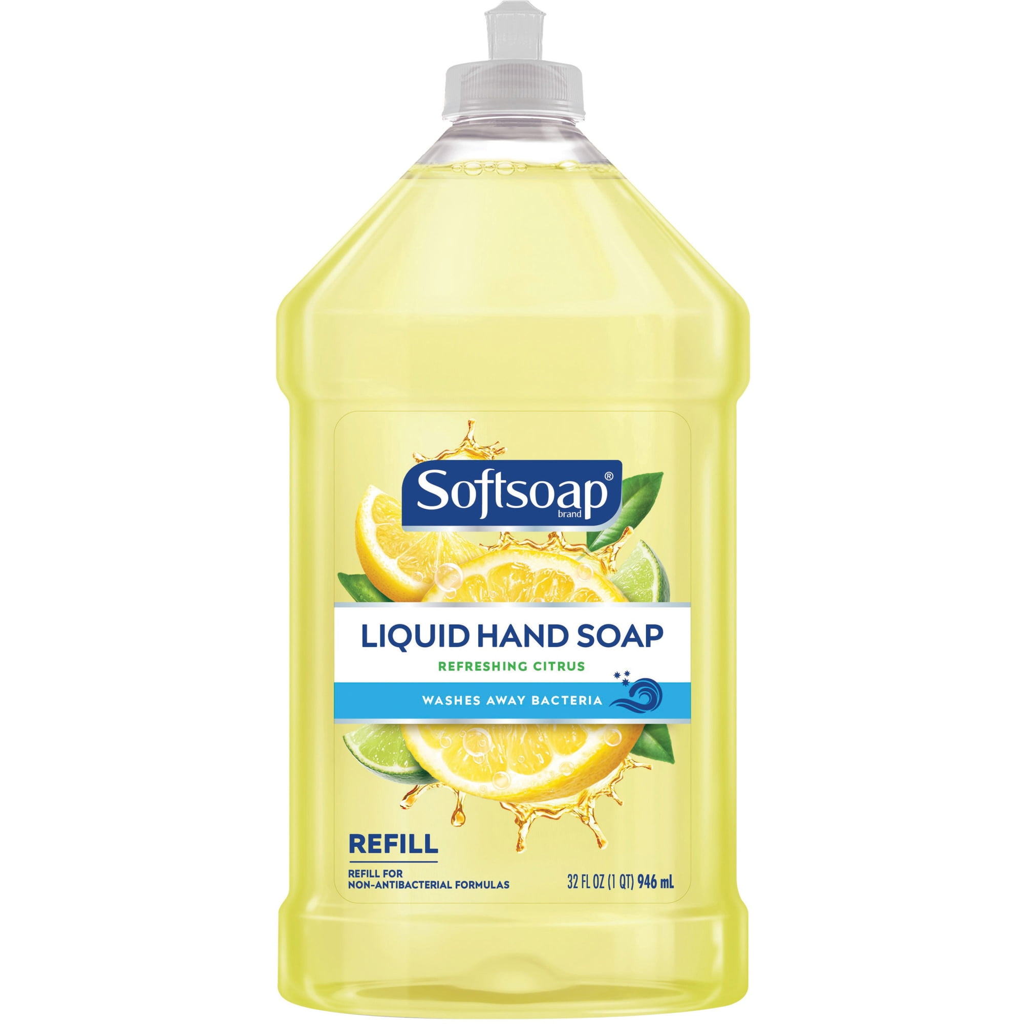 Softsoap Citrus Hand Soap Refill Citrus Scent - 32 fl oz (946.4 mL) - Bottle Dispenser - Dirt Remover, Bacteria Remover - Hand - Yellow - Residue-free - 1 Each
