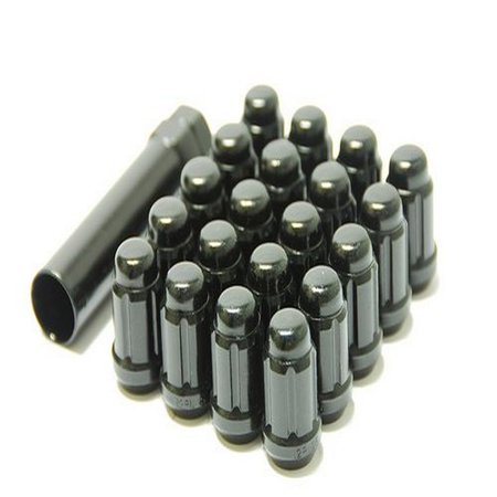 Muteki 41886B Écrou de Transmission à Vis Fermée Noir 12mm x 1.5mm avec Clé (Ensemble de 20)