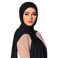 thumbnail image 3 of UJNDER Women's Solid Color Long Scarf Convenient Fashion Accessory for Women Hair Scarf Black, 3 of 3