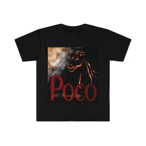 RARE Unisex Soft Cotton T-Shirt Band Poco. All Fired Up