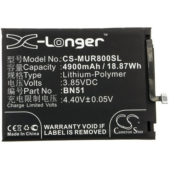 4900mAh BN51 Battery for Xiaomi MZB8457IN MZB8459IN M1908C3KC
