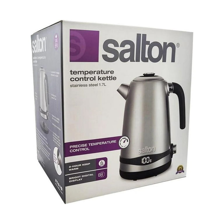 Salton Temperature Control Kettle 1.7L with Tea Steeper