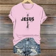 thumbnail image 5 of VBTAPA Easter Bunny T Shirt Womens Cute Rabbit Graphic Tee Shirts Trendy Casual Short Sleeve Crewneck Tops Limited Time Sales of Today Pink XL, 5 of 6