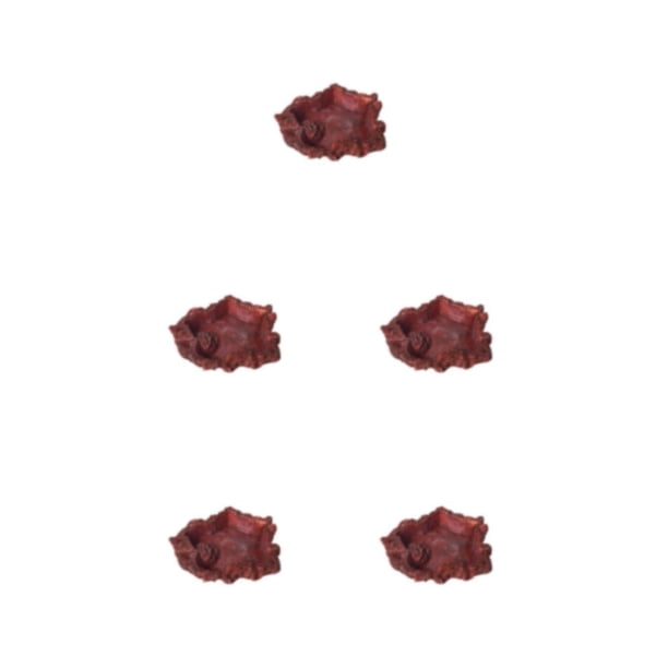 Greeniant Cuenco de resina para comida de animales y reptiles, simulación lavable, decorativo, antideslizante, liso, para alimentación de Type2 NO2