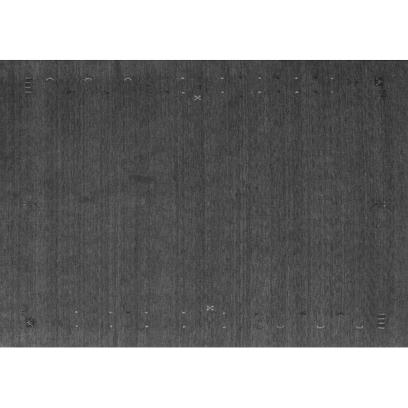 Ahgly Company Indoor Rectangle Abstract Gray Contemporary Area Rugs, 5' x 7'