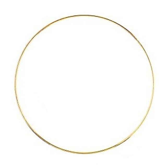 Tumotour Mobile Metal Rings Wall Hanging Ring DIY Lace Ring Suitable For Wedding Garland Decoration Gold
