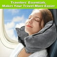 thumbnail image 4 of Almohada para el Cuello de Viaje Que Se Puede Rellenar con Ropa,Almohada para el Cuello Rellenable para Viajar,Almohada para el Cuello Rellenable con Almacenamiento Adicional Gris, 4 of 6