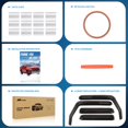 thumbnail image 5 of Nilight in Channel Rain Guards for Wrangler JK 2007 2008 2009 2010 2011 2012 2013 2014 2015 2016 2017 2018 Unlimited 4-Door Window Deflectors, Vent Window Visors, 5 of 6