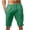 Green, variant on WREESH Men's Summer Cotton Linen Shorts Solid Casual Pocket Elastic Waist Straight Half Shorts Sport Shorts Blue