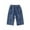 Blue B, variant on Kids Baby Girls Straight Denim Pants Washed Elastic Waist Casual Trousers Spring Fall Wide Leg Baggy Jeans Pants Size 1-8 Years