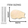 thumbnail image 2 of Unfinished Wood Hedgehog Shape - Animal - Wildlife - Craft - up to 46" DIY 10" / 1/4", 2 of 3