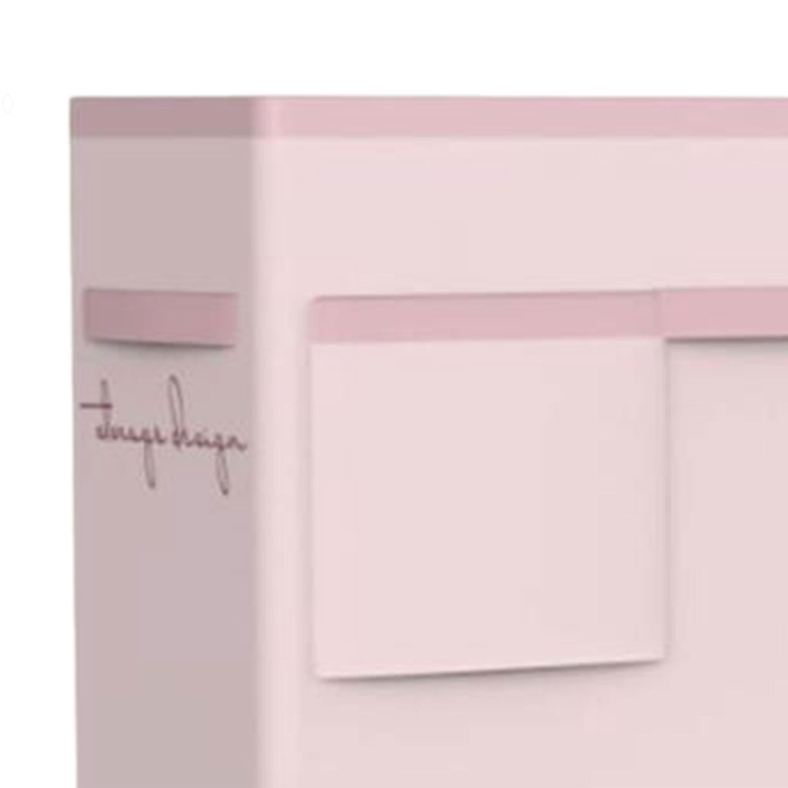 Fiocias Yoga Mat Storage Bin, Home Gym Storage Rack with Handle, Large Capacity Portable Pink