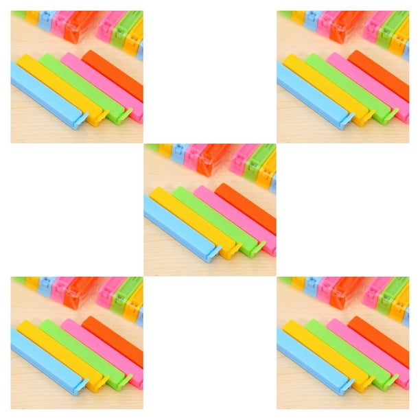 Yuarrent 10PCS Food Clips Folding Storage Bags Wear-resistant Clamps Light Sealing Kitchenware Clamp Bread Reusable Fresh Sealer Type2 NO2