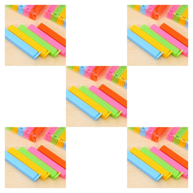 Clips de Alimentos 10PCS Bearachild Color aleatorio 11x1,5x1,3 cm