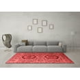thumbnail image 3 of Ahgly Company Indoor Rectangle Abstract Red Modern Area Rugs, 5' x 7', 3 of 4