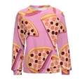 thumbnail image 7 of Fun Pizza Women's Floral Printed Sweatshirt Long Sleeve Crewneck Casual Loose Vintage Graphic Pullover Tops, 7 of 7