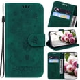 thumbnail image 4 of Case for Motorola MOTO G POWER 5G 2024 Kickstand Card Slots Flip PU Leather Cover Emboss Rose Flowers Wallet Case, 4 of 5