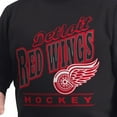 thumbnail image 5 of Men's G-III Sports by Carl Banks  Black Detroit Red Wings Adaptive Headliner Fleece Sweatshirt, 5 of 6