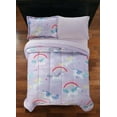 Your Zone 7Piece Purple Unicorn Bed in a Bag Set, Full