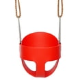 thumbnail image 2 of Bucket Swing for Toddler Seat High Back Full Bucket Toddler Swing Seat with Swing Chains Heavy Duty Rope Playground Outdoors Garden Play Fun Kids - Swing Set, 2 of 4