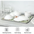 thumbnail image 7 of Dish Drying Mat Spring Birds Floral Absorbent Dry Mats for Dishes Draining Pad for Kitchen Countertop 18" x 24", 7 of 7