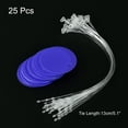 thumbnail image 3 of Uxcell Étiquettes Rondes en Plastique de 1,17 Po, Résistantes aux Déchirures, Imperméables, Étiquettes de Prix avec Cravate, 25 Pcs, Bleu, 3 of 5