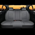 thumbnail image 3 of Florich Car Seat Covers Full Set, Luxury Design Front and Rear Seat Protectors, Universal Auto Interior Accessories Fit for Most Cars, Gray, 3 of 8