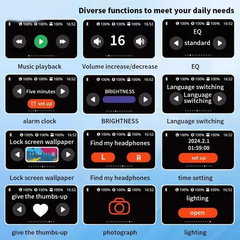 A10 Pro ANC Wireless Bluetooth 5.3 Earphones App Noise-canceling