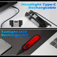thumbnail image 2 of SUTENGDA 6+4 Mode Rechargeable Type-C Bike Lights Set - High Lumen LED Lights with Anti-Dazzle Technology for Safe Night Riding - Perfect for Kids  Cycling  Biking  and Road Use with Fron, 2 of 4