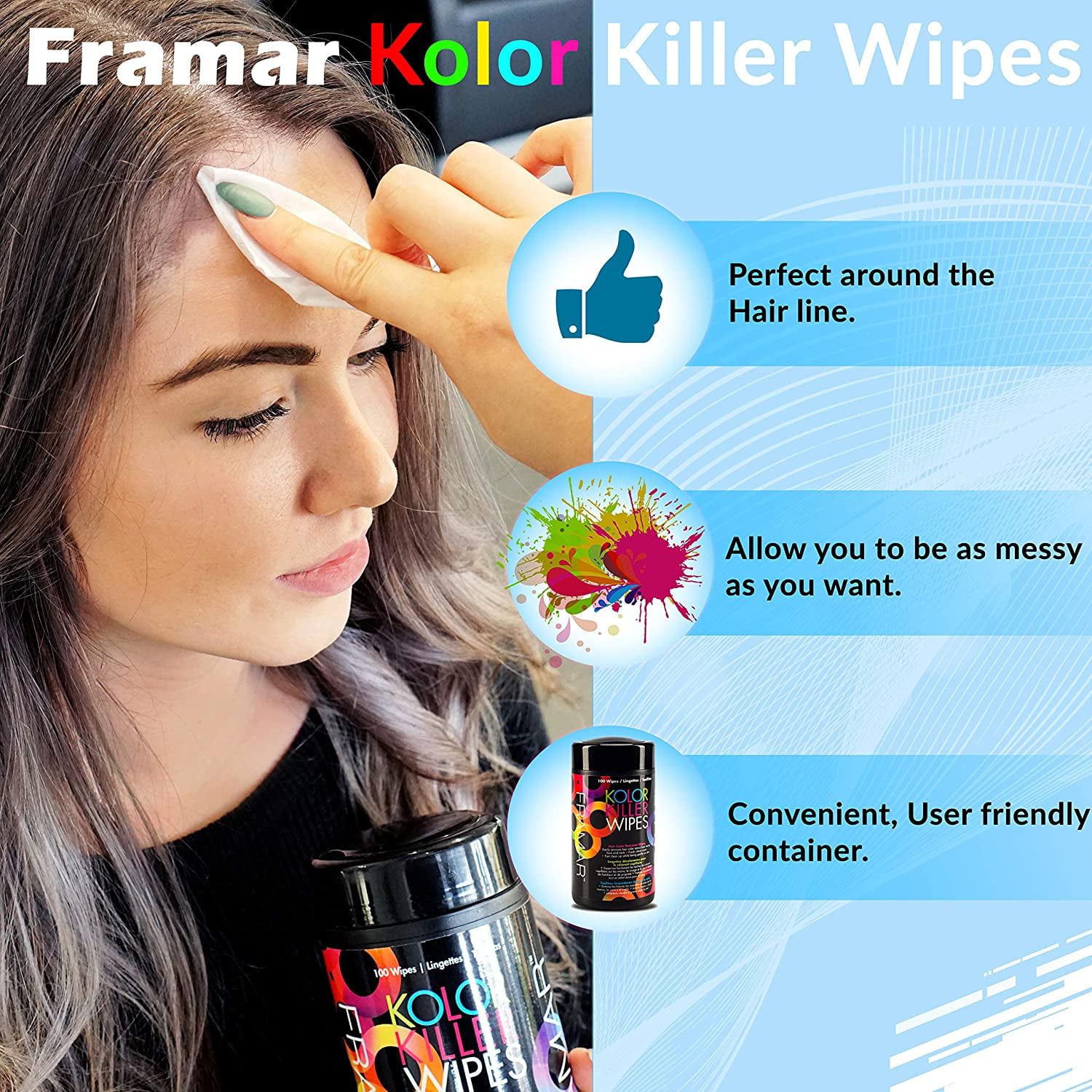 Framar Kolor Killer Wipes - 100 - Wipes