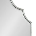 thumbnail image 4 of Kate and Laurel Leanna Modern Arched Wall Mirror, 20 x 30, Silver, Stunning Glamorous Decorative Mirror with Arch Shape and Soft Scallops and Slim Frame, 4 of 8