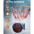 thumbnail image 2 of Basketball Net Replacement Heavy Duty, 2023 Professional On-Court Quality [6.88Ounce], Fits Outdoor Indoor Standard Rim, All Weather Anti Whip -12 Loops (Red White Blue), 2 of 6