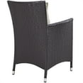thumbnail image 3 of Modway Convene Aluminum and Rattan Patio Dining Armchair in Espresso/Beige, 3 of 3