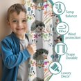 thumbnail image 3 of Blackout Kids Curtains,Cute Hedgehog and Mushroom Childrens Insulated Curtains Set Of 2,Bedroom Essentials,Toddler Room Decor 42"x54", 3 of 5