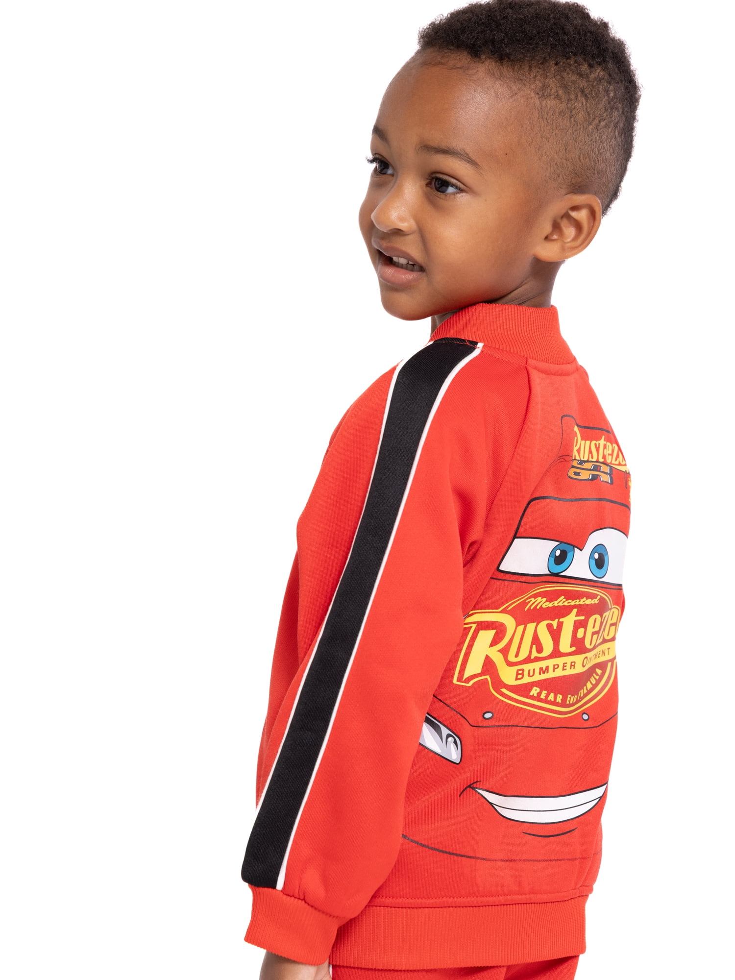 Disney Pixar Cars Toddler Boys Track Jacket and Jogger Pants Set, 2-Piece, Sizes 12M-5T