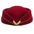 thumbnail image 1 of CUITING Chapeau d'Hôtesse Chapeau Béret Uniforme Formel pour Femmes Cosplay, 1 of 21
