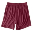 thumbnail image 4 of Clearance! Titcea Plus Size Shorts for Women, Cotton Solid Color Thin Sleep Shorts Loose Comfort Summer Casual Home Shorts, Gifts for Mom/Her, 4 of 6