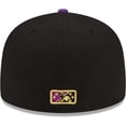 thumbnail image 4 of Men's New Era Black/Purple Fresno Grizzlies Tacos Theme Night 59FIFTY Fitted Hat, 4 of 6