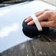 thumbnail image 4 of Round Microfiber Car Polishing Waxing Sponge Pad with Elastic Hand Strap for Auto Cleaning Detailing Applicator, 4 of 6